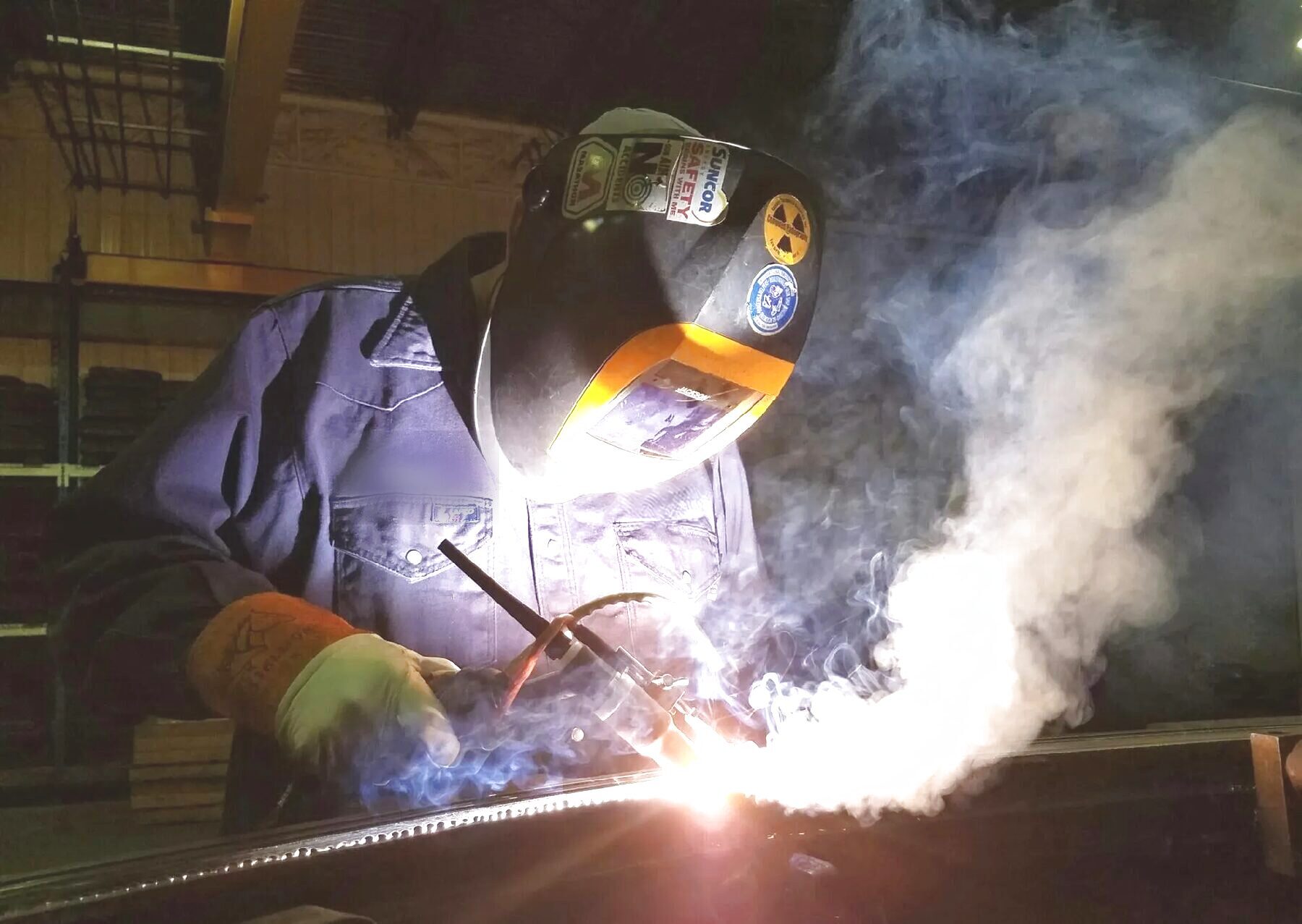 Dupill Group certified welder on a critical-facility component
