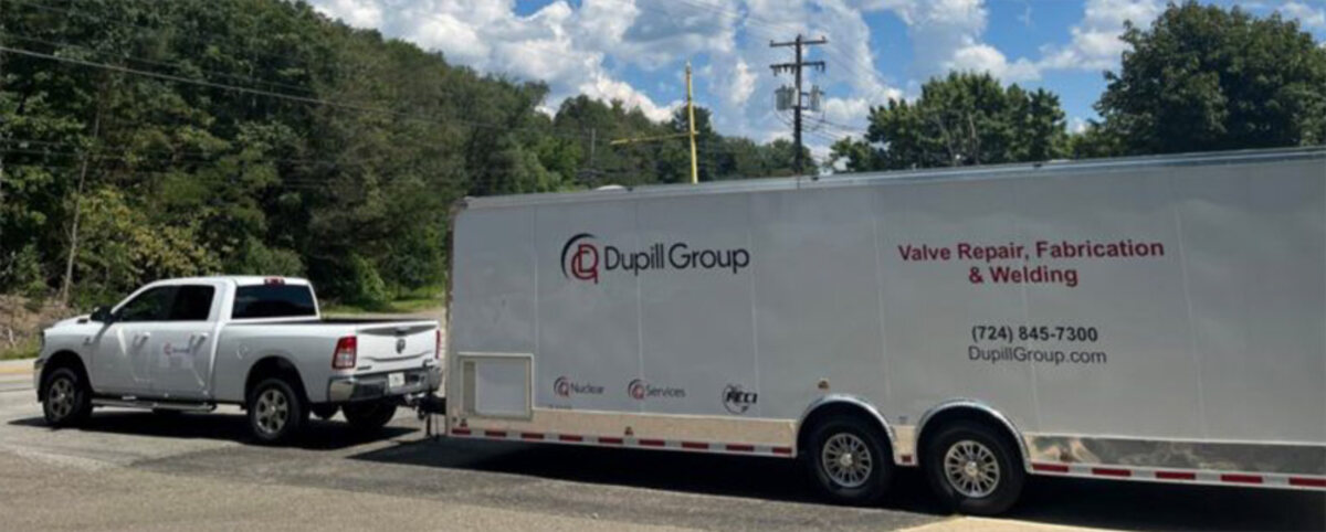 Dupill Group custom-outfitted mobile machine shop trailer