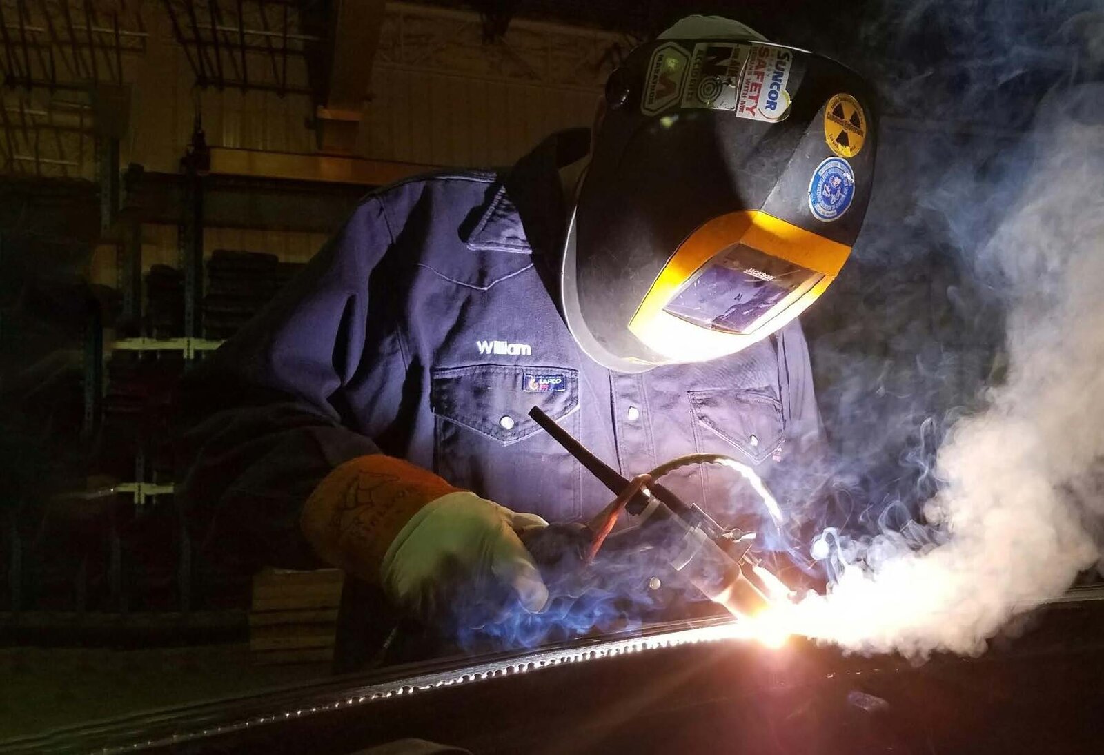 Dupill Group certified welder at work